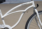 Firmstrong Urban Women'S Beach Cruiser Bike, Single Speed Bicycle, 26 Inch Wheels, Aluminum, White