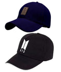 Fy Lane Combo 4 &2 Unisex Baseball Caps Adjustable Stylish Sun Protective Cap For Men Women Free Size (Black@Navyblue)