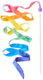 Sarah'S Silks Rainbow Streamer - 8' Long Twirling Ribbon Wand For Kids  Montessori And Waldorf Toys