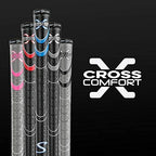 SuperStroke Cross Comfort Golf Club Grip, Gray/Pink (Undersize), Pack of 13 Soft & Tacky Polyurethane That Boosts Traction X-Sty