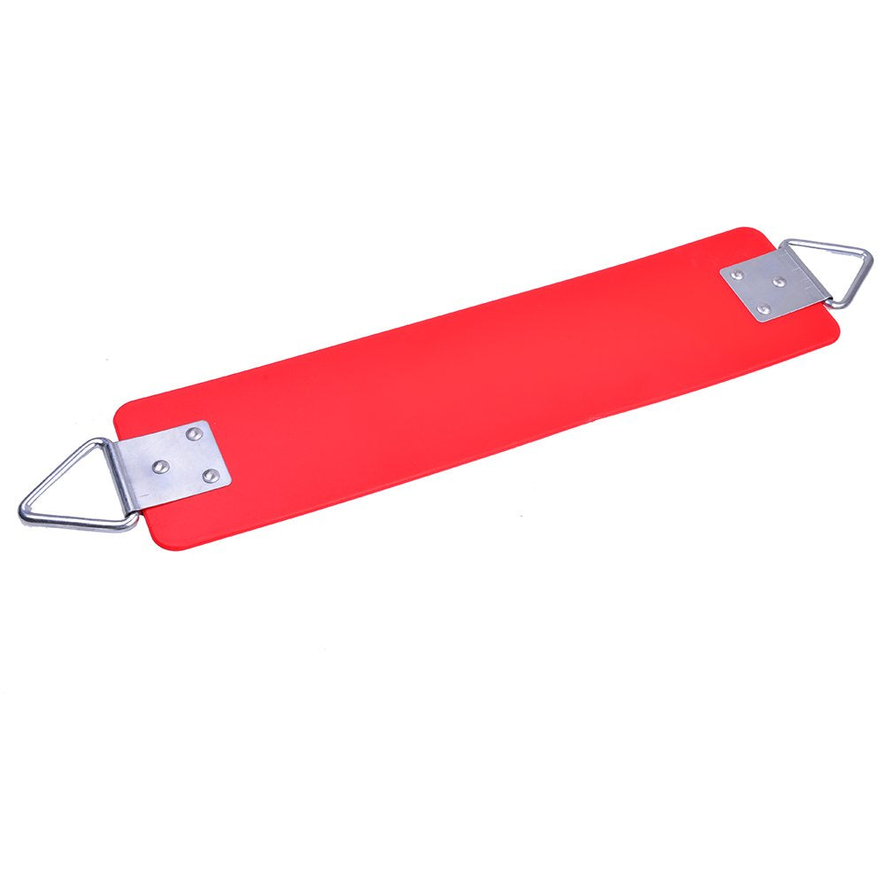 Agptek Swing Seat, 30.4 X 6 X 0.27 Inch Yard Swing For Kids & Adults With Metal Triangle Ring - Red(113Kg /250Lb Weight Limit)