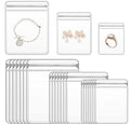 Kestivona Medium Jewellery Organiser Storage Pouches | Clear Zip Lock PVC Bags for Rings, Earrings, Kada & Bracelets | Transpare