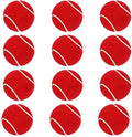 Steller Rubber Light Weight Tennis Ball | Perfect For Recreational Sports, Cricket And Kids, Pack Of 12 (Red)