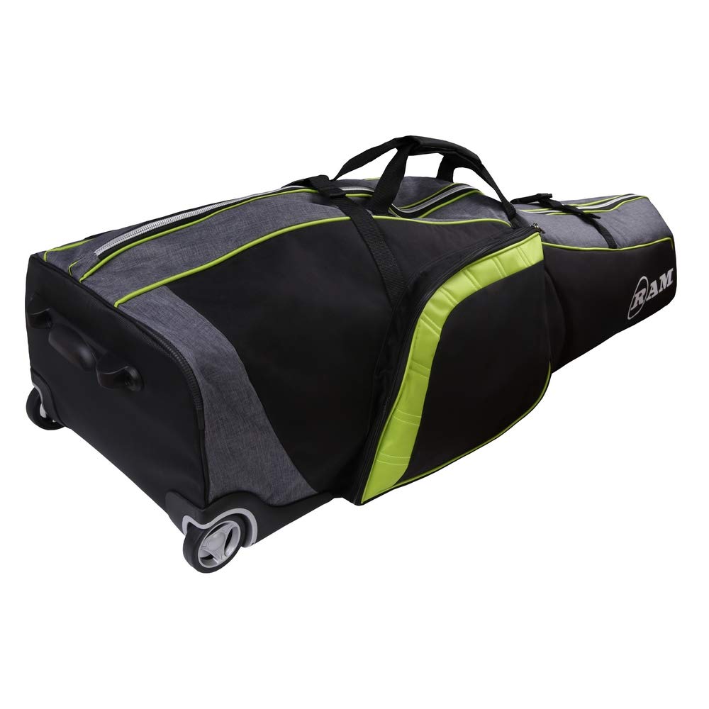 Ram Fx Golf Travel Cover Deluxe Padded Wheeled Flight Bag Neon