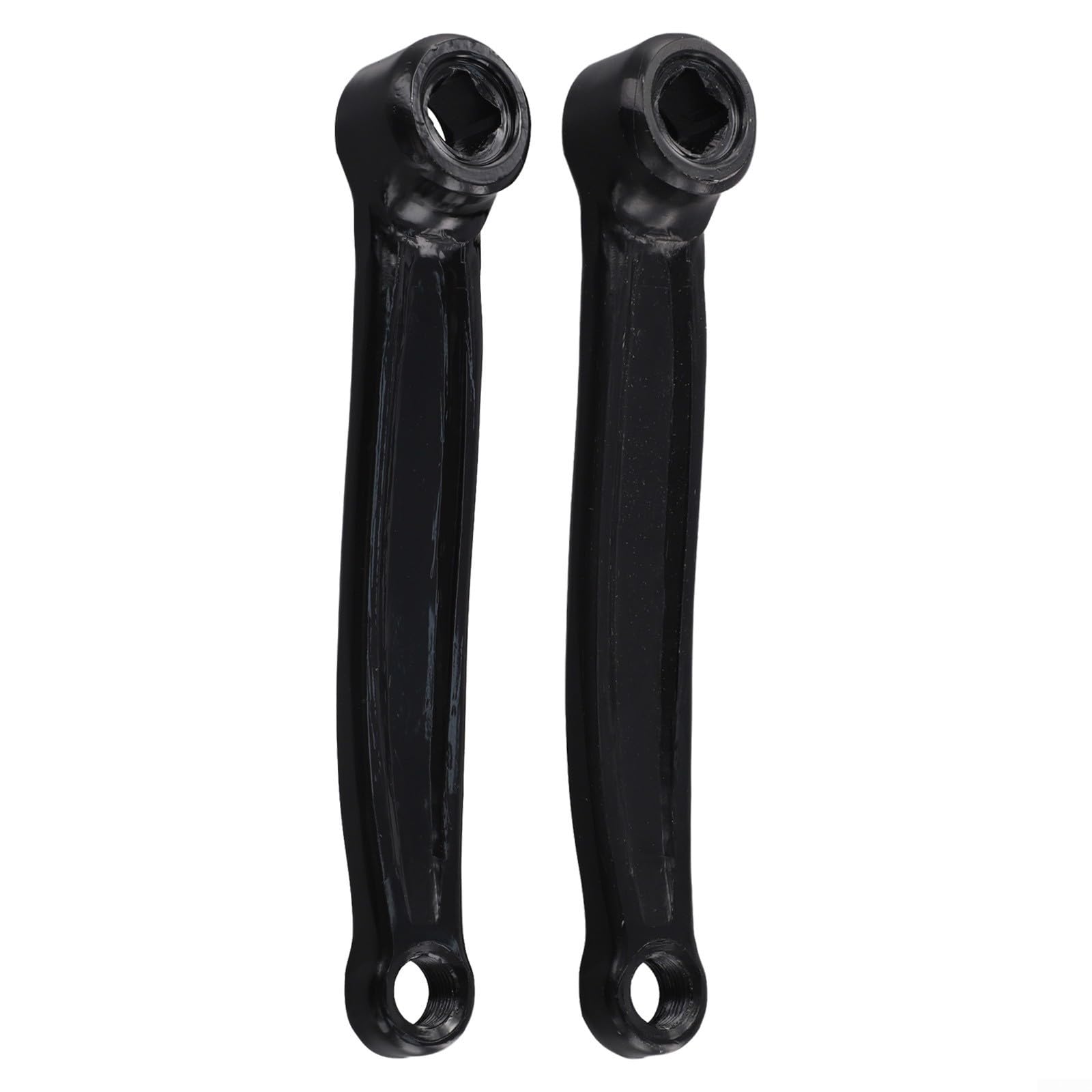 Elmtap 165mm Exercise Bike Crank Set Left and Right Iron Square Hole Pedal Arm Replacement Fitness Equipment Accessory for Indoo