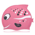 Doublewood Kids Swimming Caps Fun Swimming Hat Comfortable Silicone Children Toddlers Swim Cap Waterproof Protect Ear Swim Pool 