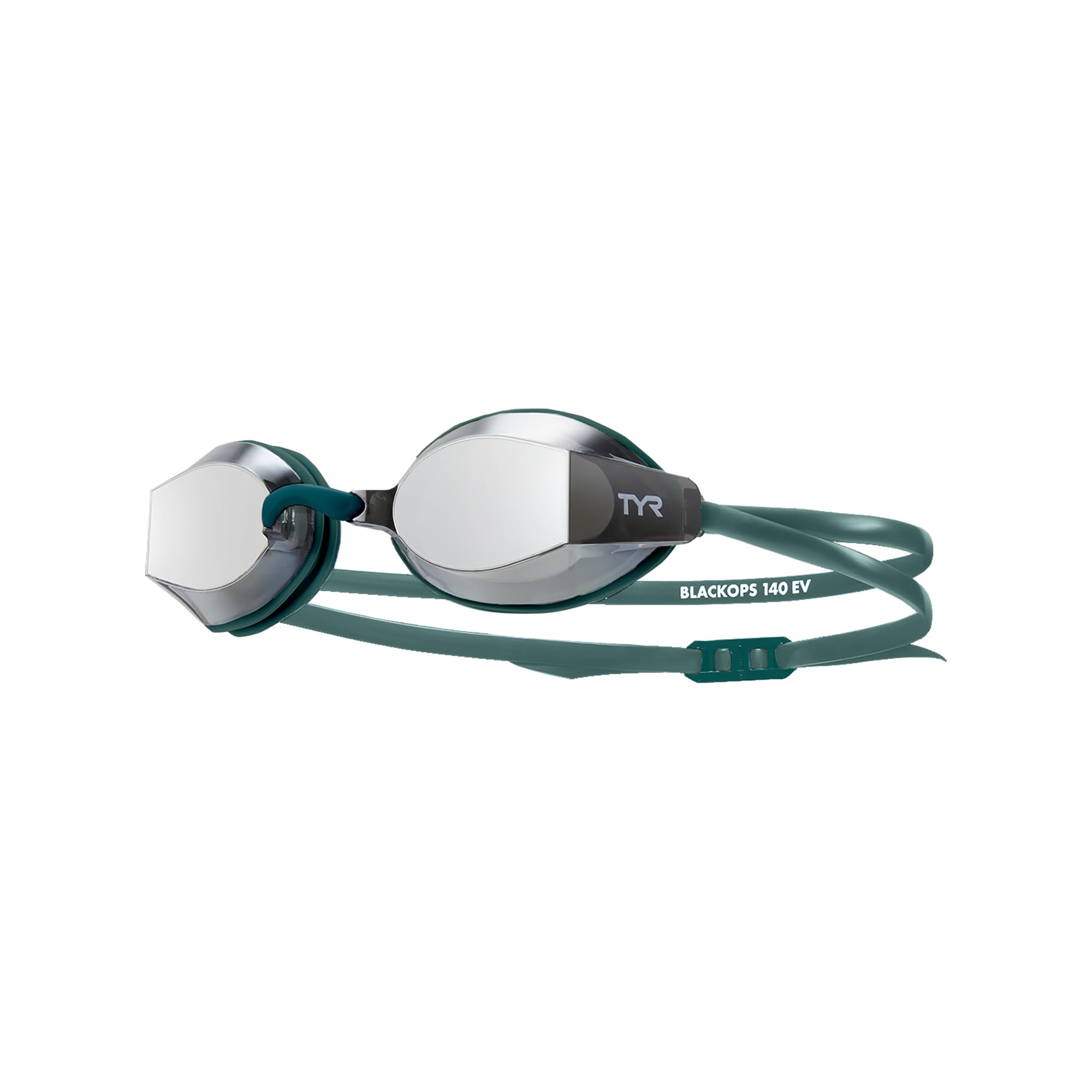 TYR Black Ops 140 EV Racing Goggles - Competitive Low Profile Swim Goggles with 140 Vision, Anti-Fog, Adjustable Fit, UV Protect