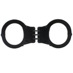 Detective Double-Lock Handcuffs With 3 Hinges - Black