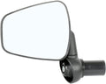 Zefal Dooback 2 Left Bike Mirror - 56 cm2 Chrome ABS Convex Mirror, Foldable, 3D Adjustable, 8-Notch Positioning - For Straight 