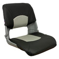 Springfield Marine 1061017-Blk Skipper Fold Down Seat - Gray/Charcoal