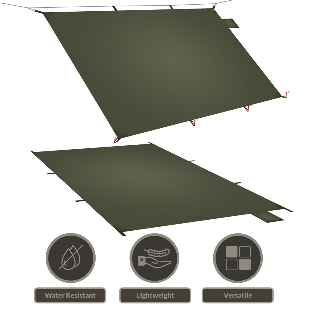 Onewind Tent Footprint, 4000Mm Waterproof Rate Pu Coating, 98 '' *55 '' Ultralight Camping Tarp Tent Floor Ground Sheet With Car