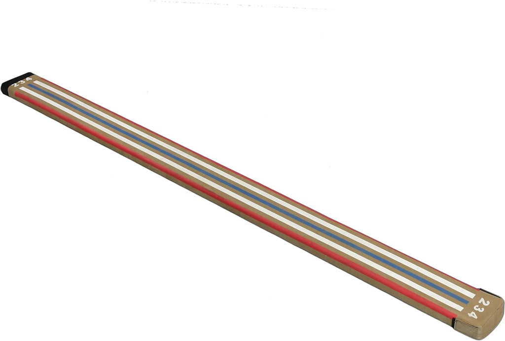Tumbl Trak 8 Ft Laser Beam With Solid Wood Core, Low Gymnastics Balance Beam For Home