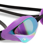ARENA Unisex Cobra Core Swipe Anti-Fog Racing Swim Goggles for Men and Women Polycarbonate Mirror Lens Competitive Swimmers, Eme