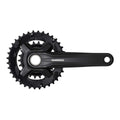 Shimano 9-Speed Mountain Bicycle Crank Set - Fc-Mt210-3 (Black - 175Mm, 40-30-22T W/Cg)