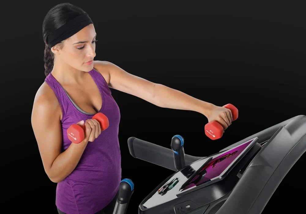 Horizon Fitness 7.4 At Studio Series Smart Treadmill With Bluetooth And Incline, Heavy Duty Folding Treadmill 350 Lbs Weight Cap