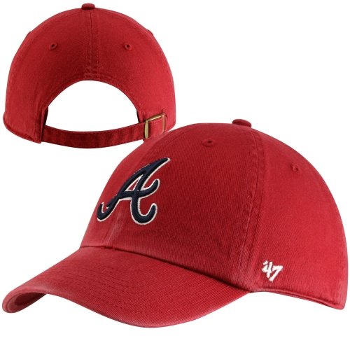 Mlb Atlanta Braves Men'S Clean Up Cap, Red