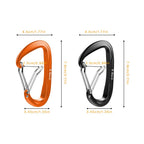 B-Mardi Lightweight Heavy Duty Locking Carabiner Clips-12Kn (2697 Lbs) Caribiniers For Hammocks,Keychain & Utility