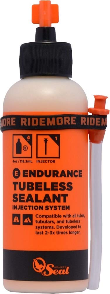 Orange Seal Cycling Endurance Tubeless Tire Sealant With Injection System, 4 Oz
