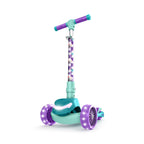 Jetson Disneys The Little Mermaid Three-Wheel Kids Kick Scooter | Includes LED Lights on Stem & Light-Up Wheels |Height-Adjust