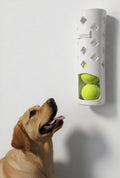 BallBar Wall Mounted Tennis Ball Holder for Dogs, Ball Organizer, Perfect Ball Chucker or thrower accessory (High Gloss White)