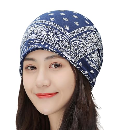 Youstylo MenS WomenS Slouchy Blended Cotton Summer Winter Beanie Skull Multicolor Cap  Sb3037B (Blue, Free Size)