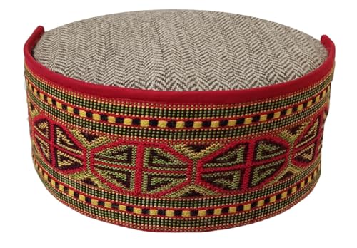 Vastraa Fusion Unisex Woolen Kullu Cap (Pack Of 1) (Ts0349_Broad OctagonPlus Pattern Small_Free Size), Broad OctagonPlus Patte