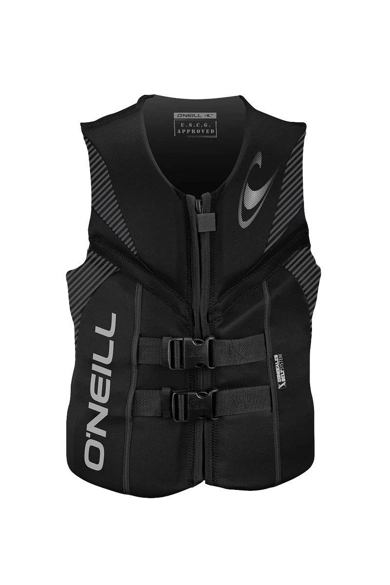 O'Neill Men'S Reactor Uscg Life Vest, Black/Black/Black,Small