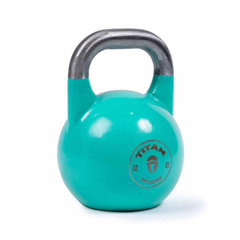 Titan Fitness 24 Kg Competition Kettlebell, Single Piece Casting, Kg Markings, Full Body Workout