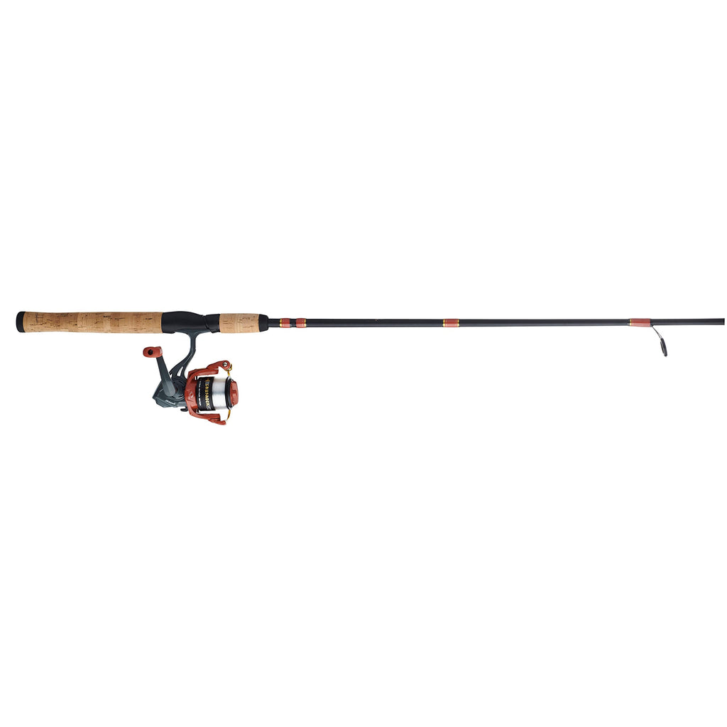 Shakespeare Crusader Spinning Reel And Fishing Rod Combo, Red/Black/Cork