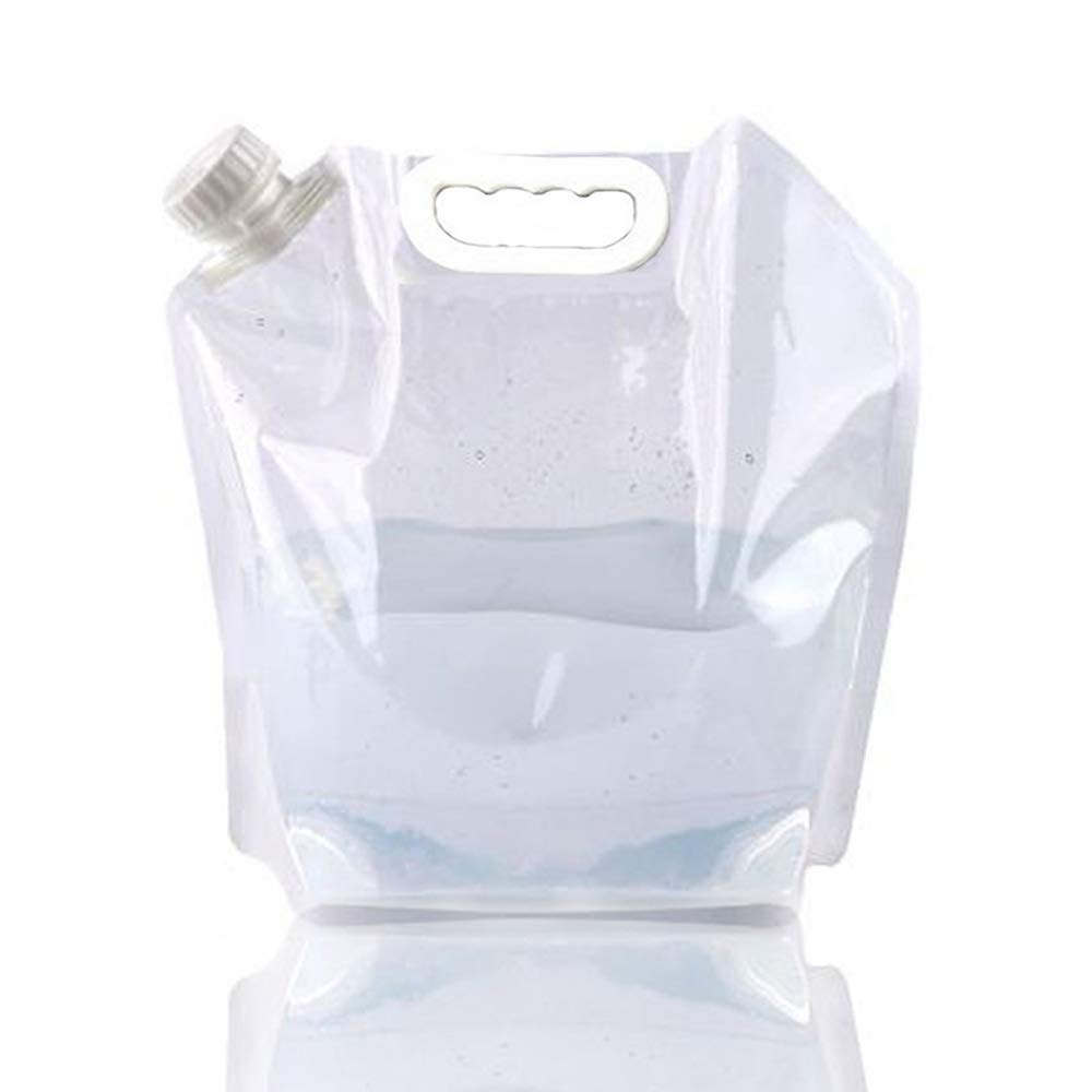 Supant 10 Litres / 2.6 Gal Collapsible Water Jug Container, Freezable, Bpa Free Plastic Water Carrier Tank, Outdoor Folding Wate