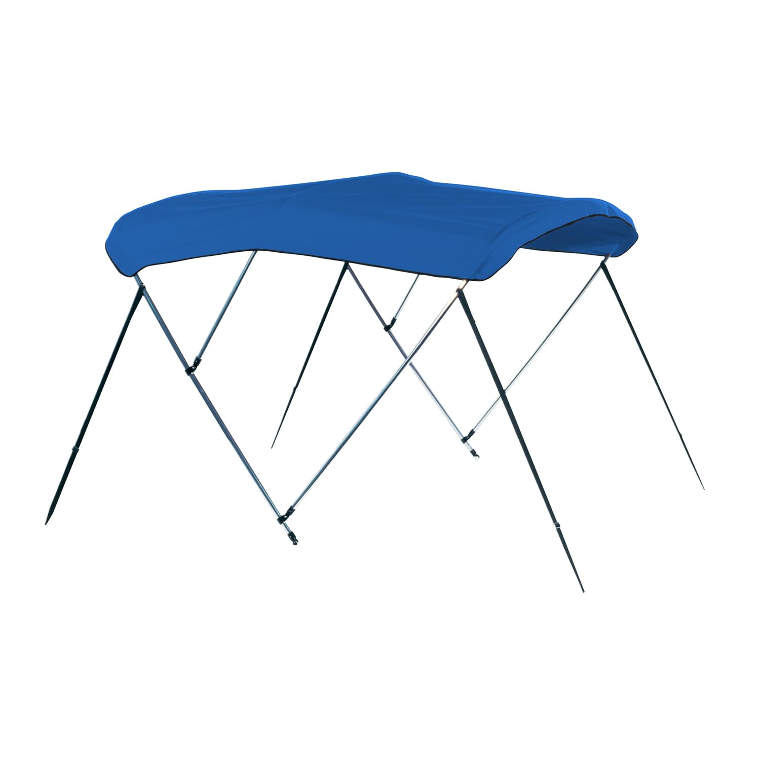 CARVER A5487UB04 6L 3Bow Round Tube Bimini Top Kit  54 H, Fits 8590 W, Pacific Blue