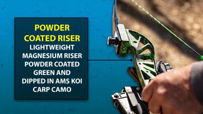 Ams Bowfishing Water Moc Recurve Bowfishing Kit - Right Hand - 45# Draw Weight