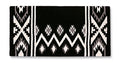 Mayatex New Phoenix Saddle Blanket, Black/Ash/Cream, 38 X 34-Inch