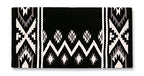 Mayatex New Phoenix Saddle Blanket, Black/Ash/Cream, 38 X 34-Inch
