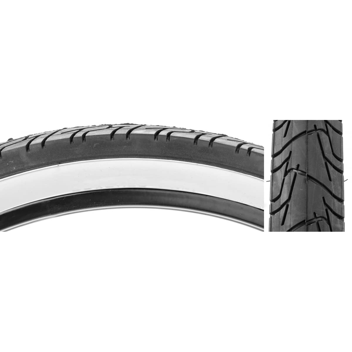 Sunlite City Cst1218 Tires, 26 X 2.125, Black/White