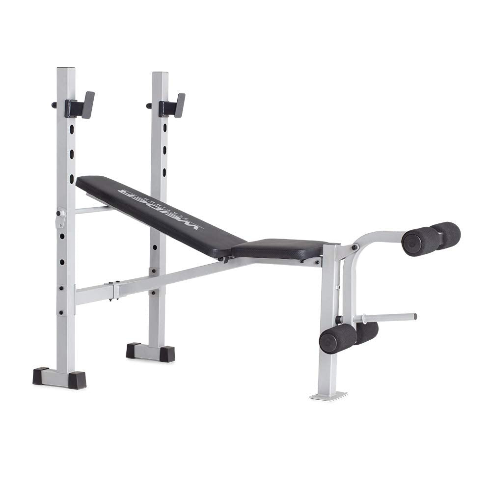 Weider Platinum Standard Weight Bench With Fixed Uprights And Integrated Leg Developer