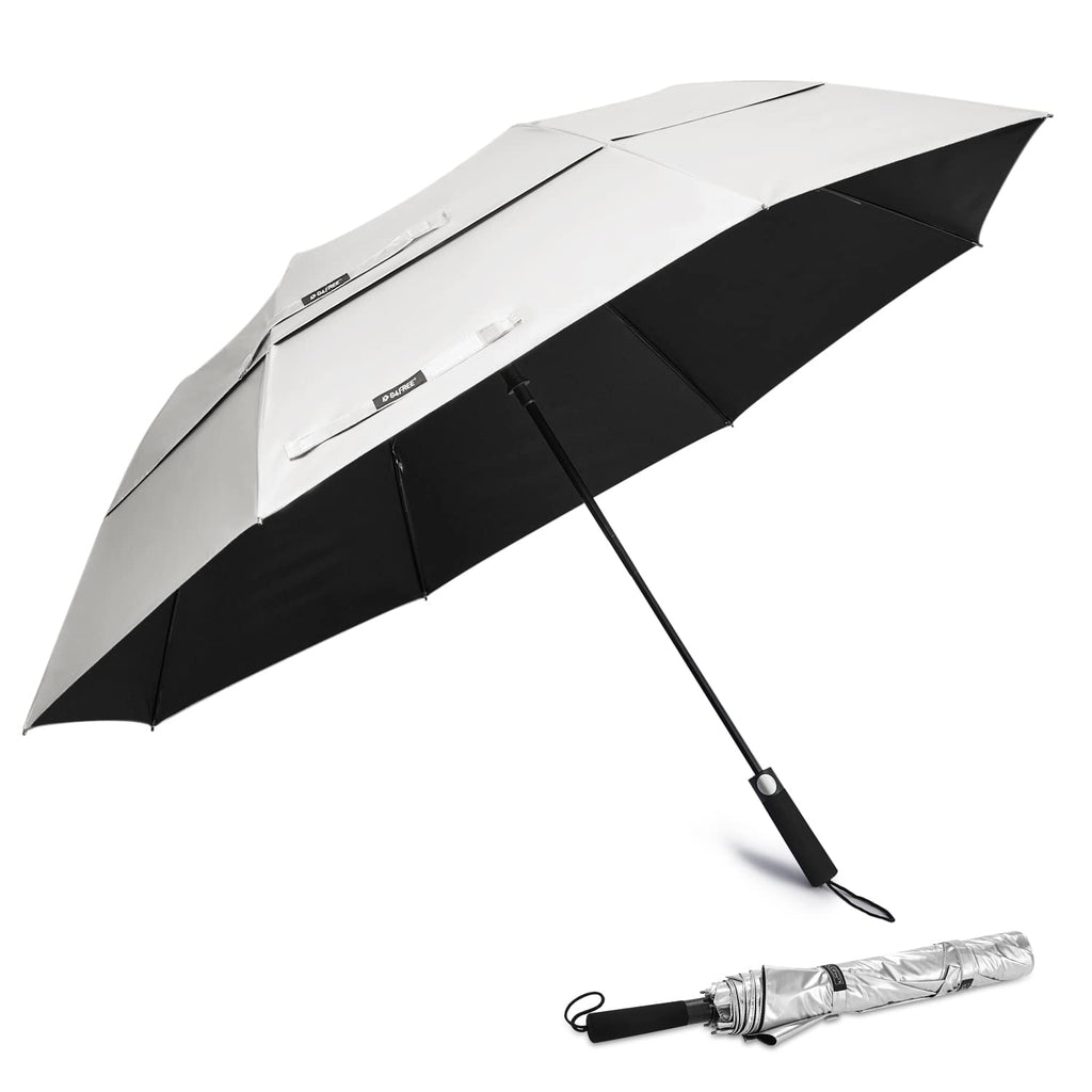 G4Free 62 Inch Portable Uv Protection Large Golf Umbrella Automatic Open Double Canopy Big Sun Umbrella Windproof Oversize Sport