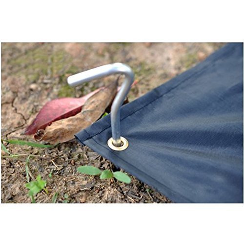 Ok5Star 9 Inch Galvanized Tent Stakes Metal Tent Pegs, Steel Yard Stakes Tarp Hooks Ground Garden Stakes Tent Spikes, 100 Pack