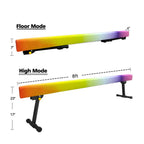 86 York 8Ft Gymnastics Balance Beam, High And Low Floor Beam Gymnastics Equipment For Kids/Adults,Gymnastics Beam For Training,P