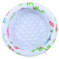 Evonecy Kiddie Pool, Round White Inflatable PVC Swimming Baby Pool for Kids & Toddlers, Easy to Store & Carry, Ideal for Backyar