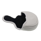 Histar Pebble Beach Magnetic Closure Golf Small Mallet Shaped Putter Cover For Scotty Cameron (White)