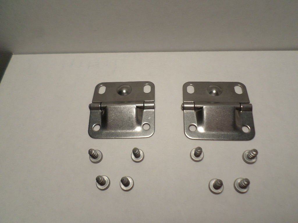 Coleman Replacement Cooler Hinges (2-Pack), Stainless Steel Hinges For Damaged Coleman Coolers, 2 Steel Hinges & 8 Mounting Scre