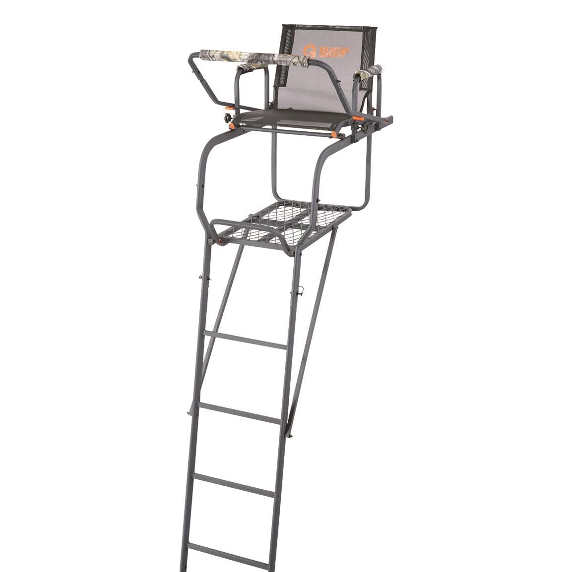 Guide Gear 15.5 Climbing Ladder Tree Stand for Hunting with Mesh Seat, Hunting Gear, Equipment, and Accessories RT APX