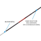 Bloodsport Evidence Bare Shaft Precise Durable Carbon Hunting Arrow For Compound Bow - 31'' Length, 165'' Micro-Diameter, 001''