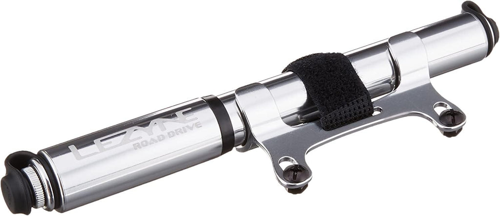 Lezyne Road Drive Compact Hand Pump For Road And Mountain Biking, Large - Silver