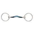 Shires Blue Alloy Loose Ring With Mullen Mouth (5'')