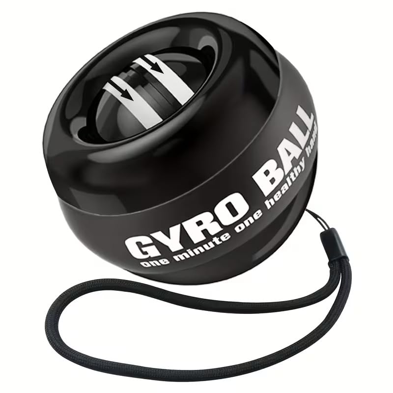 Feinerman Gyroscopic Wrist Exerciser Ball for Hand Grip Strength  Auto Start Power Ball Forearm Trainer for Fitness, Sports Pra