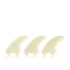 Fcs M3 Natural Glass Flex Tri Set Of Fin Small Small