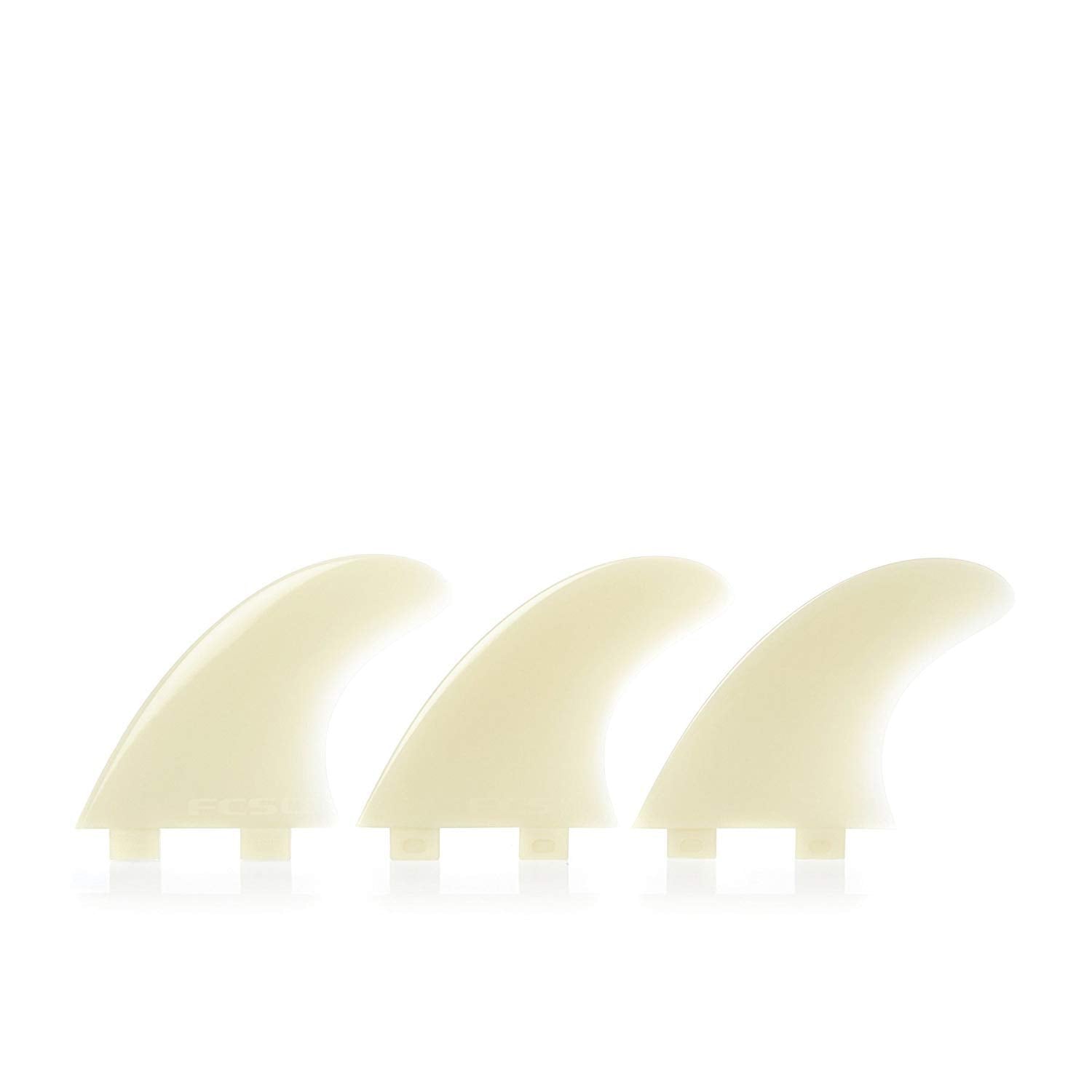 Fcs M3 Natural Glass Flex Tri Set Of Fin Small Small