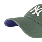 '47 New York Yankees Adjustable Cap Clean Up Mlb, Moss Green, White, Lavender, One Size
